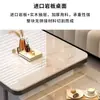 Mesa de Café de Piedra Sinterizada Sala de Estar Hogar Moderno Minimalista Apartamento Pequeño 2026 Nueva Mesa de Café Cuadrada de Vidrio Apartamento Pequeño