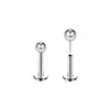 Joyería de aleación de titanio F136, anillos para la lengua, tachuelas de bola redonda, anillos para el labio, pendientes de aleación de titanio G23, joyería para perforaciones DIY, tachuelas para el cartílago de la oreja