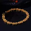 Pulsera de oro europea y americana versión coreana del nuevo color retención de oro variedad de pulsera para mujer temperamento damas joyería combinable