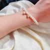 Pulsera de Frijol Sonriente de Perla de Agua Dulce Dongdaemun Estilo Coreano Diseño Nicho Pulsera de Perlas Alienígenas Pulsera para Mujer Combinación con Todo