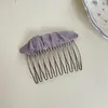 2026 Primavera/Verão Novo Estilo de Alta Qualidade Pente Versátil Simples Presilha Lateral para Cabelo Doce Floral Pente Reverso Acessório de Cabelo