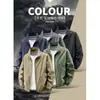 Chaqueta para Hombre de Talla Grande Nueva para Primavera y Otoño, Ropa Exterior, Deportes al Aire Libre, Holgada, Estilo Coreano, Casual, Versátil
