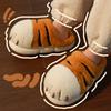 Pantuflas de Algodón Garra de Tigre para Mujer Invierno Dibujos Animados Lindas Interior Hogar Pareja Estudiante Antideslizantes Cálidas Talón de Bolsa Zapatos de Algodón para Hombre