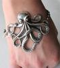 Comercio exterior nueva moda plata antigua bronce antiguo pulsera de pulpo de roca ventas directas de fábrica
