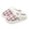 Pantuflas de algodón con suela gruesa Lidani, estilo mujer, nueva colección 2026, para interior y hogar, antideslizantes, cálidas, de felpa, pantuflas de pareja, estilo invierno para hombre