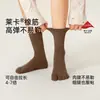 Calcetines de cinco dedos para mujer, algodón puro, calcetines de media pantorrilla, primavera y otoño, puntera dividida, antiolor, absorbentes de sudor, otoño e invierno, calcetines largos sin costuras, venta al por mayor