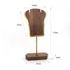 Suporte Exibidor de Brincos de Madeira de Nogueira e Faia Rack Exibidor de Joias para Brincos Suporte para Pendurar Exibição de Joias Adereços Fotográficos de Joias Enfeites