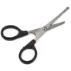 Tesoura de pesca multiuso para exterior para cortar linha Dyneema PE carbono, linha de pesca de nylon, folha de chumbo e abrir argolas para iscas de pesca