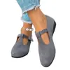 Sapatos Mary Jane de Tira em T com Salto Plataforma em Camurça Coleção Primavera/Verão 2025 Multicor Confortáveis com Solado Macio Sapatos Femininos para Mães que Trabalham