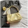 2025 Verano Nuevo Casual Nicho Simple Moda Trendy Bolso de Hombro Único Cruzado para Mujer Bolso Plisado de Alto Valor