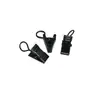 Hebilla de Cortina de Metal Negro Electroforético Clip Dentado Clip para Muebles Colgante Engrosado Gancho para Cortina de Ducha sin Perforaciones Clip Personalización