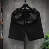 Shorts Masculino de Cor Sólida para o Verão Ins Tendência Estilo Americano Solto Cinco Pontos Moda Casual Esportivo Calças Retas