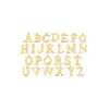 Pingente de Letra Inglesa em Aço Inoxidável 12mm Banhado a Ouro Pingente DIY Moda Europeia e Americana Acessórios para Brincos Colares Atacado