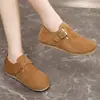 [Personalizado] H2601 Novos Sapatos Femininos Outono 2025 Bico Redondo Solado Plano Moda Casual Versátil Tênis Estilo Coreano