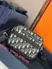 Nueva Bolsa de Lona Jacquard para Cámara para Hombre Moda Europea y Americana Bolso Mensajero de Negocios Bolso Cruzado Versátil de un Solo Hombro Bolso Mensajero