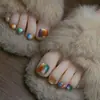 Adesivos de Unha do Pé Elegantes e que Realçam a Pele, Venda Quente Transfronteiriça, Adesivos de Unha do Pé Removíveis, Unhas para Pés para Venda no Atacado