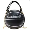 Bolsa Redonda Personalizada 2026 Nova Bolsa Feminina Tendência Estilosa Bolsa de Basquete Versátil Ins Transversal Pequena