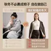 Camiseta interior de doble cara cepillada de cuello medio alto para otoño e invierno para mujer, color liso, forrada de polar, que genera calor, de manga larga, cálida para damas