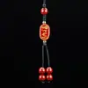 Cadena para teléfono móvil de cinabrio, arena de cristal, llavero con bronceado, corazón, sutra, colgante para bolso, llavero, colgante de la verdad de seis palabras, venta al por mayor