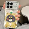 Aplicable para Funda de Teléfono Xiaomi Redmi k100prok100pormax Personalidad Celebridad de Internet Venta Caliente Borde Completo Gato Pijama