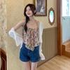 Top corto de moda para mujer, estilo coreano, combinable, de verano 2024