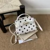 Bolsa de hombro cruzada de moda de verano transfronteriza de alta venta, nicho moderno de lunares, 2026, alta calidad, versátil, bolso pequeño cuadrado