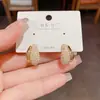Pendientes Doble Capa de Metal con Perlas Incrustadas de Diamantes Estilo Retro Francés para Mujer, Lujo Ligero Personalizado, Pendientes de Gama Alta Suaves y Versátiles al por Mayor
