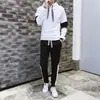 Conjunto de Suéter para Adolescentes Hombres Otoño Estudiante Dos Piezas Coreano Casual Chaqueta Deportiva Guapo Moderno Hombres