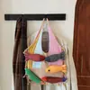 Bolso de Hombro Tejido Casual de Moda Tendencia Nueva Estilo Perezoso para Mujer Bolso Tote Versátil
