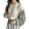 Vestido Largo de Manga Larga a Rayas con Cuello en V Estilo Perezoso Japonés para Mujer 2026 Otoño e Invierno Nuevo Holgado de un Solo Botón Hasta la Rodilla