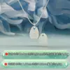 Plata Pura 999 Artesanía CNC Colgante Fortuna Hielo Triturado Colgante Tarjeta de la Suerte Flash Pulsera DIY Collar