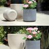 Vasos para Flores e Plantas Verdes de Jardinagem Vasos de Flores Foscos Imitando Pedra Vasos de Flores Estilo Europeu de Resina Plástico Espesso Durável Vela Realista