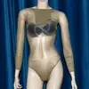 Traje de baño de seda sin mangas Qinghe 912 Agujas Brillante Sin Costuras Pantalones Triángulo Ultra Delgados Ropa Moldeadora Sexy Body