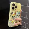 Adequado para Capa de Celular Nova Apple 17Promax 16Pro Grafite Mickey Mouse Iphone15 Feminino 14