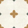 Crema Cuadrículas Cuadradas Azulejos Pequeños 400X400 Balcón Baño Azulejos de Piso Antideslizantes Todo-Cerámico Azulejos para Cocina de Restaurante