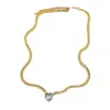Amor Diamante Luz de Luxo Europeu e Americano Feminino Transfronteiriço Luz Pulseira de Luxo Colar Jóias terno Moda High-end Titânio Jóias de Aço
