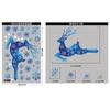 Pegatinas Navideñas de Amazon Transfronterizas Reno Azul Copo de Nieve Pegatinas Estáticas Árbol de Navidad Azul Pegatinas para Vidrio Al por Mayor