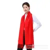 Cachecol Vermelho Impresso Personalizado com Logo Bordado Vermelho Chinês Evento de Reunião Anual Festa Celebração de Inauguração Presente Atacado