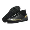 Zapatos de fútbol de caña alta con tacos largos de fábrica mayorista transfronteriza, zapatos de entrenamiento para estudiantes de primaria y secundaria, zapatos de fútbol profesionales para jóvenes y adultos