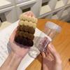 Outono e inverno marrom 5 enlatado alto rabo de cavalo grosso grosso alto elástico durável faixa de cabeça amarrar cabelo elástico faixa de cabeça