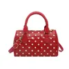 Bolso de mano de lunares simple y único de verano 2026 para mujer, bolso de hombro cruzado lindo y moderno para ir al trabajo