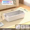 Caja de Almacenamiento Plana Debajo de la Cama Gran Capacidad Esencial para Dormitorio Organización Debajo de la Cama Caja de Plástico Almacenamiento Debajo del Sofá Hogar