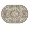 Alfombra ovalada de cachemir sintético nórdica persa transfronteriza para sala de estar, alfombra de sofá resistente al desgaste, alfombra de cabecera resistente a la suciedad y refrescante para dormitorio