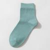 Calcetines de Primavera para Mujer, Calcetines Lavables Anti-Pilling, Calcetines Casuales de Algodón, Calcetines de Tubo Medio de Color Sólido Estilo Japonés, Calcetines Casuales Versátiles