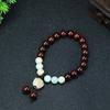 Pulsera Natural de Carbón Bodhi Tostado Garra de Gato Pulsera Pequeña Hoja Sándalo Rojo Libro Rojo Pulsera Bodhi Loto Garra de Gato Tostada