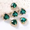 Borda em Forma de Coração Costurada à Mão Garra Strass Cristal Fivela Strass de Vidro Broche DIY Buraco Sapato Grampo de Cabelo Acessório de Cabelo Ornamento Acessórios