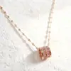 Popular Precio Especial Moda y Temperamento Dulce Sonido de Amor Acero de Titanio Silbato Clavícula Collar de Amor para Mujer de Alta Calidad con Preservación de Color