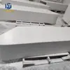 Banca modular de hormigón translúcido, banco de descanso iluminado para plaza comercial, asiento de cemento translúcido para paisajismo, hecho a medida