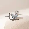 Henson Dulce Mariposa Tornillo Clavos para Orejas Nicho Acero de Titanio de Alta Calidad Clavos para Orejas Pendientes Femeninos