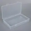 Caja de Plástico Transparente Caja Vacía de PP Caja Rectangular Piezas para Pesca Archivo Muestra de Joyería Empaque Almacenamiento de Papelería Caja Vacía